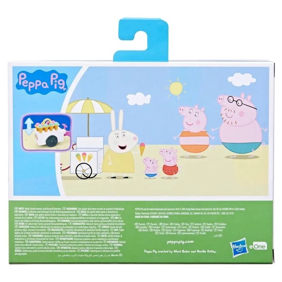 Hasbro Peppa Pig Peppa's Ice Cream Cart 5 pc Assortment Play Toy Set 3+ - Picture 3 of 3